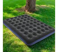 1 pièce Matelas pneumatique de camping gonflable, tapis épais en PVC floqué Pompe à main,Bleu-188*138*22CM,Noir-188*96*22CM,Noir-188*138*22CM,Bleu-188*96*22CM,Noir-188*75*22CM,Bleu-188*75*22CMPolychlo