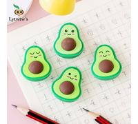 1 Pièce Mignon Kawaii Avocat Étudiant Papeterie École Bureau Fournitures Enfants Gommes Pour Enfants Cadeau Crayon Créatif Gomme En Caoutchouc