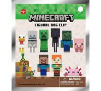 1 pièce Minecraft Série de personnages de jeu 3D officiellement sous licence. Sac mystère en vrac, porte-clés avec clip. Personnage aléatoire Alex, Steve, Zombie ou autres personnages. Idéal pour les