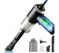 1 pièce Mini aspirateur de voiture sans fil puissant, aspirateur et souffleur multifonctionnel pour le nettoyage de la maison, convient pour le nettoyage des meubles, du clavier, utilisation sèche et 