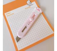 1 Pièce Mini Couteau Utilitaire D'art De Patte De Chat De Poche Kawaii Boîte Express Couteau Coupe-Papier Artisanat Emballage Lame Rechargeable Papeterie - Type A