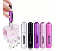 1 pièce Mini flacon de parfum de voyage rechargeable, étui de pompe à parfum portable, flacon de parfum vide avec vaporisateur, convient pour les voyages et les sorties, cadeau pour les filles, les fe