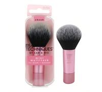 1 pièce Mini pinceau de maquillage multifonction Real Techniques, pour le blush, le bronzer et la poudre, pinceau pour le visage avec des poils synthétiques sur mesure, pour poudre libre et compacte, 