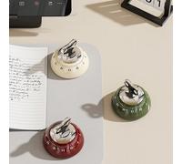1 pièce Minuterie magnétique de cuisine, minuterie mécanique sans pile, couleur aléatoire vert,rouge,BlancABS