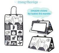 1 pièce Miroir bébé, miroir déformant amusant à haut contraste, pliable, convient pour le sol, accroché dans la voiture, développement du nourrisson, apprentissage, rampement, cadeau de bébé Miroir pl