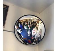 1 pièce Miroir convexe rond style Art déco élégant à angle large, monté au mur avec un cadre en plastique complet. Convient pour la décoration moderne de la maison et l'aménagement de pièces, dans les