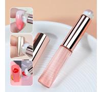 1 pièce Miroir magique en poudre pour maquillage, pinceau en silicone rose multifonction pour baume à lèvres, brillant à lèvres et rouge à lèvres Silicone