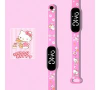 1 pièce Montre numérique étanche pour enfants garçons et filles, à piles sèches, avec motif de chaton de dessin animé LED, convient pour le port quotidien et les cadeaux Coulomi (M3),Chien Pacha Blanc