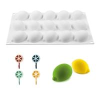 1 Pièce Moul Citron, 15 Trous, 4 Pièces Crochets, Moule Silicone Gâteau