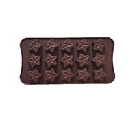 1 pièce Moule à chocolat en silicone en forme d’étoile à cinq branches, moule créatif pour la cuisson maison de gelées et bonbons de Noël, DIY