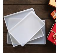 1 pièce Moule de plateau en résine de grande taille, moule de plateau de bijoux en silicone, moule de plateau d'agate pour faire des imitations de plateau, plat, sous-tasse, sous-plat à fruits, décora