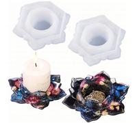 1 pièce Moule en résine pour bougeoir en forme de lotus, boîte à bijoux de conception maison, petit contenant à accessoires, boîte à bonbons pour décoration de table de la maison Taille UniqueSilicone