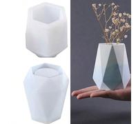 1 pièce Moule en silicone de forme hexagonale, moule de boîte de rangement hexagonale en résine - Moule de porte-stylo, moule de tasse de rangement en silicone, moule de pot de plante succulente, moul