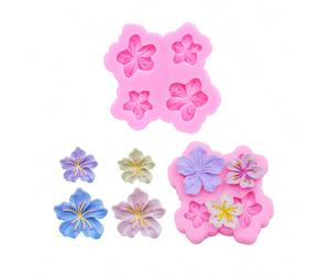 1 pièce Moule en silicone liquide en forme de fleur de sakura miniature, bijoux en résine DIY, pour fabriquer des pinces à cheveux, chouchous, breloques Taille UniqueSilicone