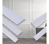 1 pièce Moulure de plinthe adhésive amovible de 2 m / 78,74 pouces, moulure murale autoadhésive résistante pour décoration maison DIY, largeur 2,3 cm/2,7 cm/3,2 cm/4 cm, moulure PVC pour portes, carre