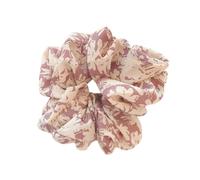 1 pièce multicolore grand chouchou pour femme, en tissu rétro, chouchous doux, élastiques pour cheveux, élégants pour cheveux épais et fins, violet