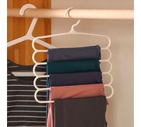 1 pièce Multifonctionnel Cintre Cintre De Pantalon Écharpe Cintre De Rangement Taille UniquePolypropylène