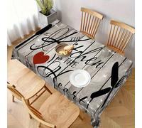 1 pièce Nappe de table de cuisine rectangulaire minimaliste | Imprimé avec un motif de couteau, fourchette et cuillère | Convient pour la décoration de scène, la protection de la table et la décoratio