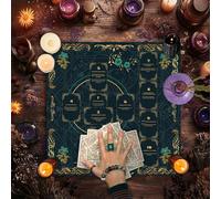 1 pièce Nappe de table de divination Tarot Nappe de table Soleil Lune Cartes de Tarot Nappe d'autel Tapis de Tarot Décoration Sorcellerie Astrologie Cartes Oracle Tampons Cadeaux Décoration Tapis de c