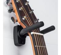 1 pièce Noir Métallique Mural Guitare Cintre Avec Réglable Crochet Taille UniqueABS