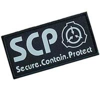 1 pièce noir SCP Foundation Special Confinement Procédures Fondation Logo Militaire Crochet Boucle Tactique Moral Patch Lumineux Sac Accessoires
