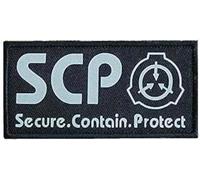 1 pièce noir SCP Foundation Special Confinement Procédures Fondation Logo Militaire Crochet Boucle Tactique Moral Patch Lumineux Sac Accessoires