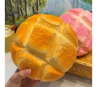 1 pièce Nouveau jouet Squishy extra large et extra doux, épais, en forme de pain à l'ananas volcanique. Convient aux filles et aux adolescentes comme jouet anti-stress, cadeau, jouet défouloir, cadeau