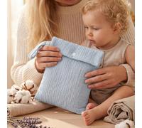 1 pièce Nouveau sac à langer de couleur unie pour l'extérieur, sac à main de maman pour biberon, sac organisateur multifonctionnel, pochette d'hygiène féminine bleu clair,rose clair,brun clairUnicolor