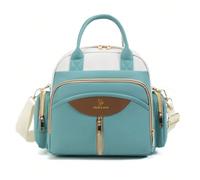 1 pièce Nouveau sac à langer de haute qualité en nylon, sac à couches de grande capacité avec porte-bouteille séparé, poche à mouchoirs, sangle pour valise, à la mode et pratique pour voyager avec béb