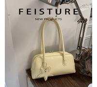 1 pièce Nouveau sac de bowling en PU FEISTURE pour le printemps/été, sac à épaule à la mode avec étoile, fermeture éclair, (suivez la boutique pour obtenir le pendentif étoile), convient aux filles, f
