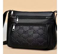 1 pièce Nouveau sac tout-en-un pour femmes d'âge moyen, sac de mère, sac de belle-mère, multi-couche, doux, sac à bandoulière croisé Taille Unique,11 pièces de style papillon en relief amélioré,1 modè