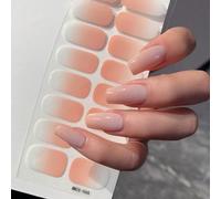1 pièce Nouveaux autocollants pour ongles couleur dégradé, enveloppes complètes pour ongles, autocollants d'art pour les ongles amovibles et imperméables, décalcomanies pour ongles de femmes, autocoll