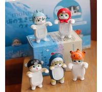 1 pièce Nouvelle boîte aveugle de décoration de fête océanique Mofusand, chat mignon, décoration de bureau, cadeau surprise pour les amateurs de figurines animées. Cadeau parfait pour la famille, les 