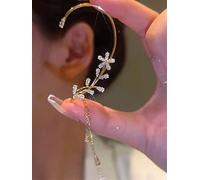 1 Pièce Nouvelle Feuille Papillon Clip Boucles d'oreilles pour Femmes sans Piercing Étincelant Zircon Cristal Oreille Manchettes Oreille Clips Bijoux Populaires