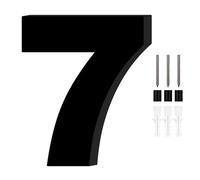1 Pièce Numéro Boite aux Lettres,Chiffre Boite aux Lettres Exterieure,Chiffres de Boite aux Lettres,Numero de Rue,Numero de Maison Exterieur,Plaque Numero Maison Exterieur,Hauteur 20cm,Noir(Numéro 7)
