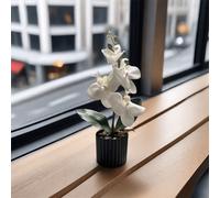 1 pièce Orchidée papillon artificielle en pot, Saint-Valentin, cadeau, cadeaux, anniversaire, remise des diplômes, décoration de la maison, retour à l'école, décoration de la chambre, fournitures scol