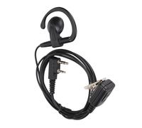 1 pièce Oreillette radio bidirectionnelle forme G avec micro intégré casque 2 broches PTT pour talkie-walkie Kenwood et .