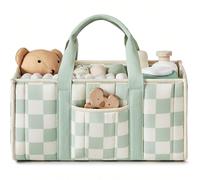 1 pièce Organisateur de langer floral, panier de rangement de style pour la nurserie - cadeau pour la baby shower, indispensable pour le registre de naissance, essentiels pour nouveau-nés, organisateu