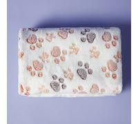 1 pièce ou 3 pièces Couverture super douce en polaire pour chat/chien avec motifs de pattes mignons, tapis de lit pour animaux de compagnie en flanelle lavable en machine, disponible en plusieurs coul