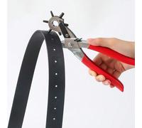 1 pièce Outil de perforation de ceinture multifonction, perforateur rotatif en cuir robuste de 8,5 pouces #6, convient pour les ceintures, les bracelets de montre, les bretelles d'épaule, les colliers