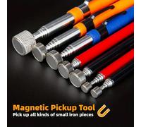 1 pièce Outil magnétique télescopique extensible, stylo de ramassage télescopique de précision 2/5/8/10 livres, orange, extension réglable, baguette magnétique puissante, outil pour homme 2LB Rouge,2L