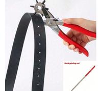 1 pièce Outil multifonctionnel de poinçon , poinçon , poinçon manuel universel pour ceinture , poinçon rotatif à main pour, convient pour les ceintures, les bracelets de montre, les colliers de chien,