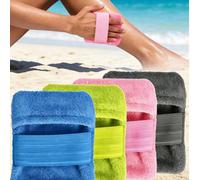 1 pièce Outil portable de retrait et de nettoyage du sable de plage, tissu doux avec poils exfoliants, convient pour les voyages, les vacances à la plage, le camping, les activités de plein air, les a