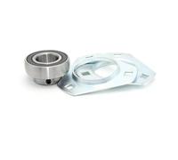 1 pièce palier à roulement bride | Caractéristiques: PFT 206 30 mm Bloc d'oreiller en acier pressé Unité de blocage de vis Bloc d'oreiller boulons
