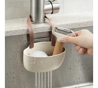 1 pièce Panier suspendu pour évier, étagère d'évier de cuisine pour savon, éponge, crépine. Panier de drainage multifonctionnel suspendu, crépine, étagère à savon et éponge, organisateur d'évier de cu