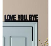 1 pièce Panneau en bois classique "Je t'aime adieu" - Décoration murale intérieure, motif géométrique mural - Décoration artistique pour le salon, convient pour la Saint-Valentin, Halloween, Pâques et
