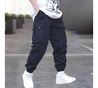 1 pièce Pantalon cargo long décontracté multi-poches pour entraînement en extérieur pour garçons adolescents, printemps été automne hiver 8Y,9Y,10Y,14Y,12Y,16YgraphiquePolyester