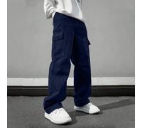 1 pièce Pantalon cargo minimaliste vintage pour pré-adolescents, convient pour l'entraînement, l'extérieur, le printemps/automne 6Y,7Y,8Y,9Y,10Y,14Y,12Y,16YUnicolorePolyester