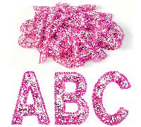 1 pièce Patch de lettre en strass brillant, autocollant de lettre en perle pailletée de A à Z, patch de lettre de l'alphabet anglais personnalisé et auto-adhésif, convient pour la voiture, le chapeau,