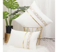 1 pièce patchwork Housse De Coussin (Sans Bourre) , Moderne Tissé Tissu Taie D'oreiller Pour Domicile Décor 40*40,45*45,60*60,30*50,50*50,55*55BaroqueTissu tissé